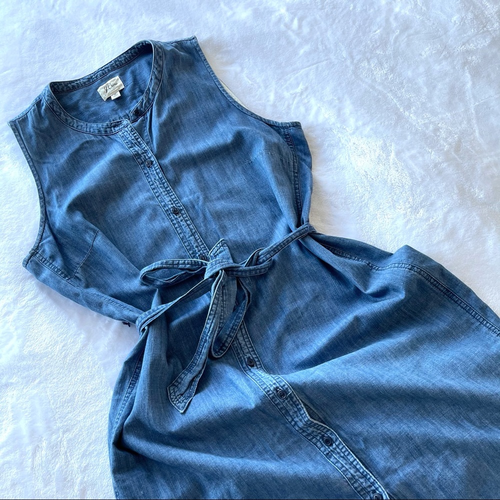 J Crew chambray dress sz M (ж4)